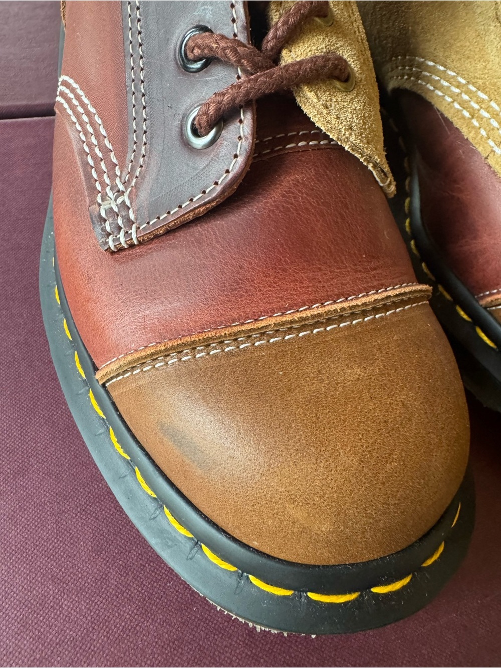 Dr. Martens Made in England Dead Stock 1460 8-eye boots —one of a kind Us 8 - Picture 10 of 12